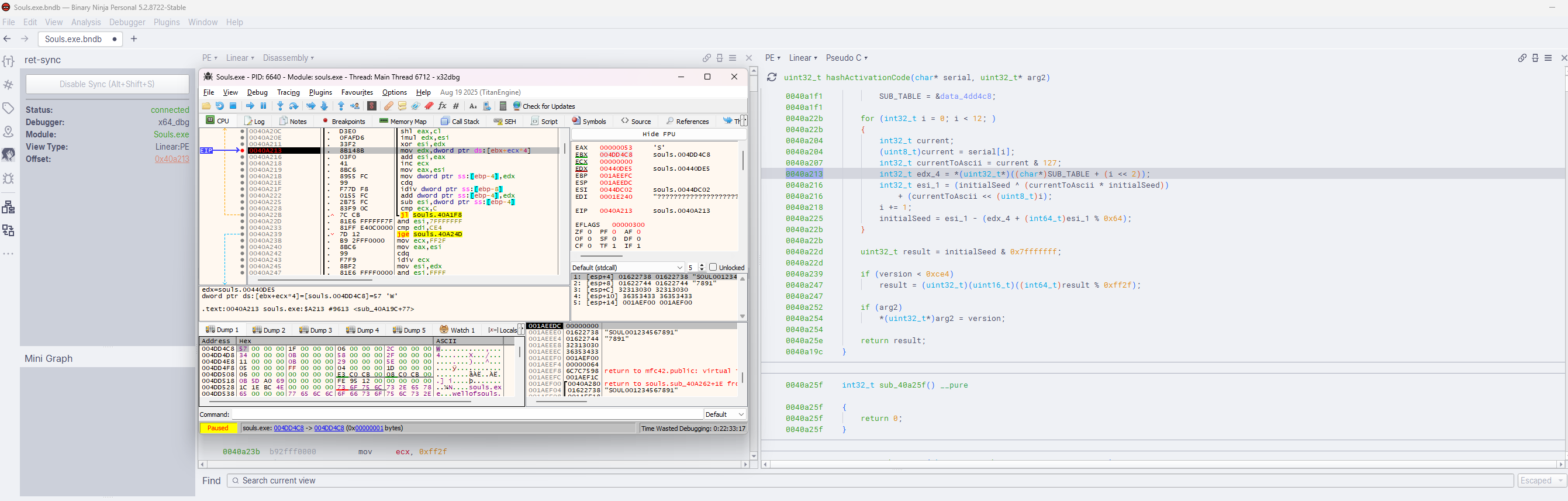 Sub table instruction on each character of the Well of Souls serial key